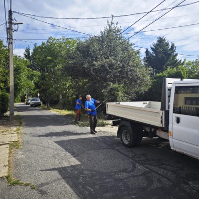 Csillag u-i árok takarítás és árok mentén űrszelvénygallyazás