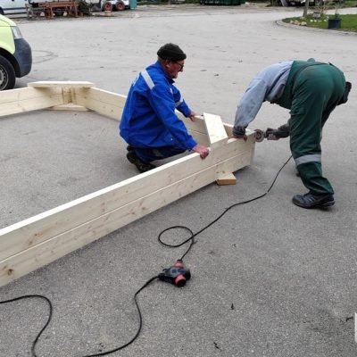 Homokozó keret gyártása