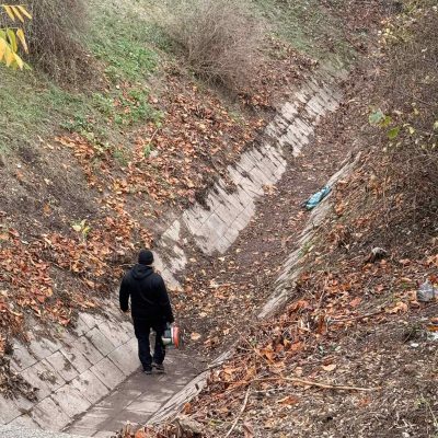 árok takarítás Tüske utcában