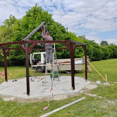 Hosszúréti park, szaletli építés